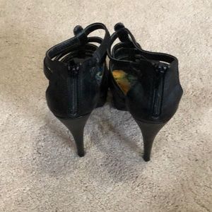Black strap pumps